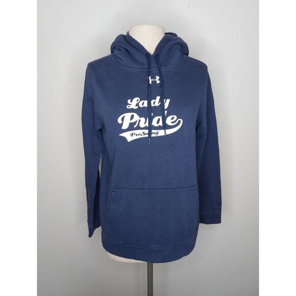 Under Armour Womens Medium Hoodie Navy Lady Pride Pro Swing - Picture 1 of 13